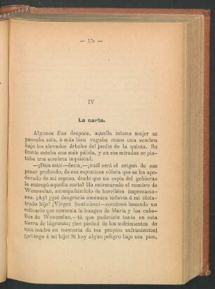 IV La carta.