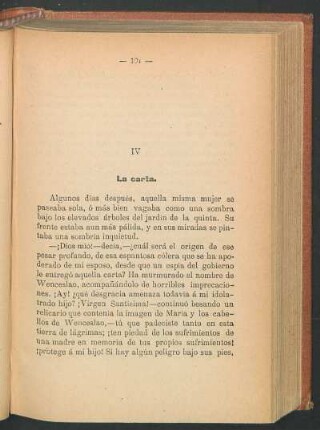 IV La carta.