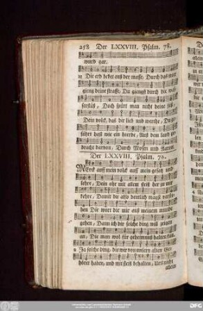 Der LXXVIII. Psalm. 78.