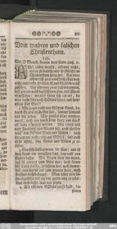 Vom wahren und falschen Christenthum.