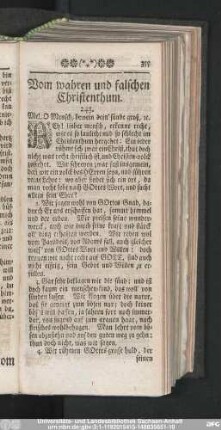 Vom wahren und falschen Christenthum.