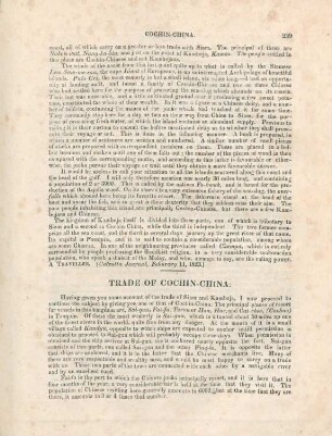 Trade of Cochin-China