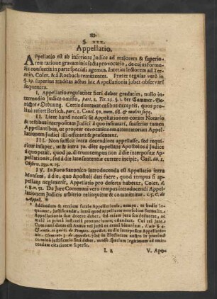 §. XXX. [XXI.] Appellatio.