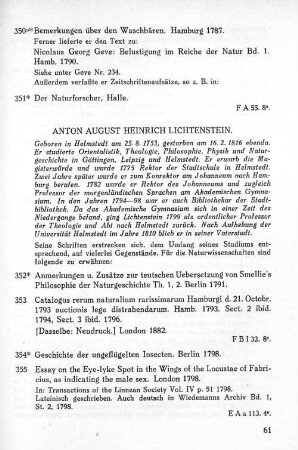 Anton August Heinrich Lichenstein.
