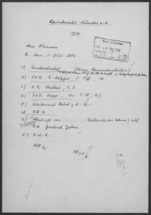 Münster/Kocher mit Unterrot, Arwasiedlung, Bröckingen u.a.: Pfarrbericht 1951