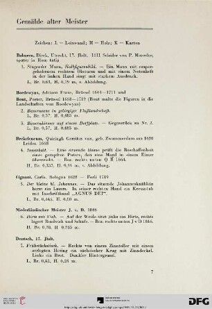 Gemälde alter Meister (Nr. 1-26)