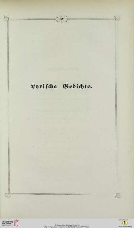 Lyrische Gedichte
