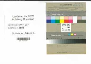 Entnazifizierung Friedrich Schroeder , geb. 00.00.0000 (Bahnpolizist)
