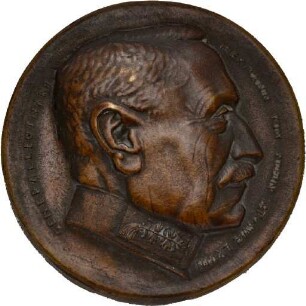 Medaille von Rudolf Pauschinger auf Hermann von Stein