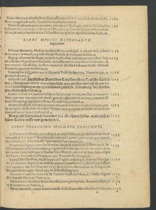 Libri Peregrino Idiomate Conscripti.