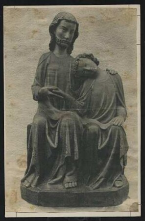 Christus und Johannes, ca. 1300 Standort: Sigmaringen (Haus Nazareth)
