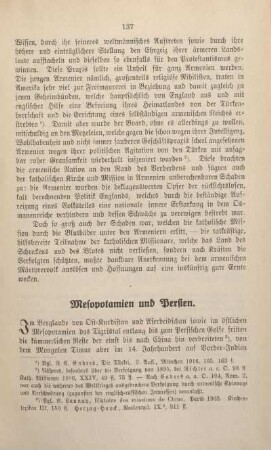 Mesopotamien und Persien.