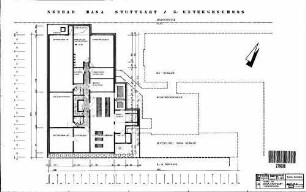 Stuttgart Hbf: Verkleinerung Neubau der Basa 3.Untergeschoss Blatt Nr.2 Nebengeb. Basa
