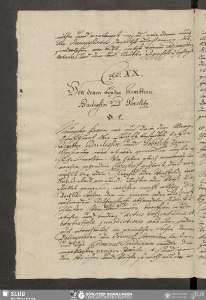 Cap. XX. Von denen beyden Aembtern Budissin und Goerlitz