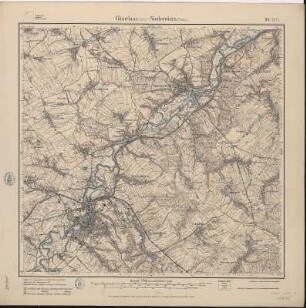 Section Glauchau - Niederwiera aus: Topographische Karte (Meßtischblätter) Sachsen