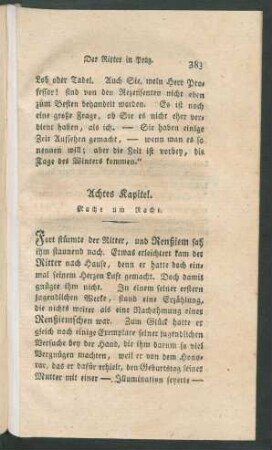 Achtes Kapitel. Rache um Rache.