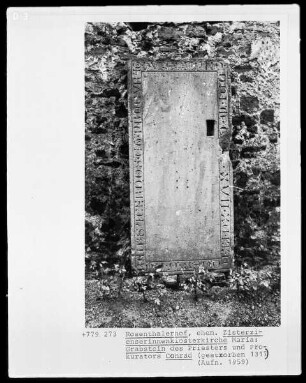 Grabstein des Priesters und Prokurators Conrad