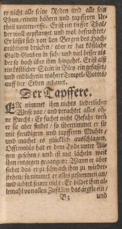 Der Tapffere.