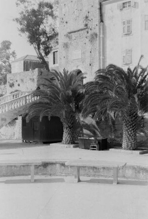 Landtor : Das sogenannte Landtor ist das Hauptstadttor der Altstadt von Korcula.
