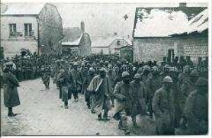 Französische Kriegsgefangene bei La Ville aux Bois