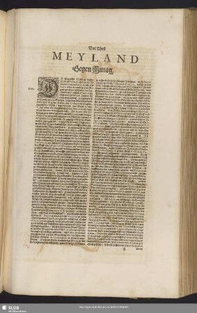 Das Theil Meyland Gegen Mittag