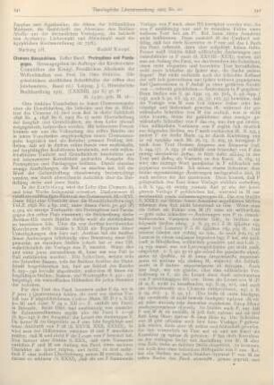 541-545 [Rezension] Stählin, Otto (Hrsg.), Clemens Alexandrinus. I. Band: Protrepticus und Paedagogus