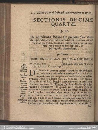 Sectionis Decimae Quartae