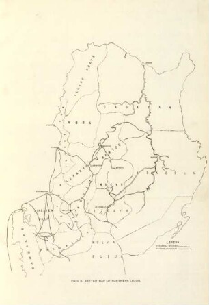 Plate II. Sketch map of Northern Luzon