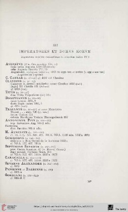 IIII. Imperatores et domvs eorvm