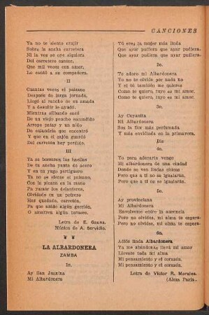 La albardonera : Zamba