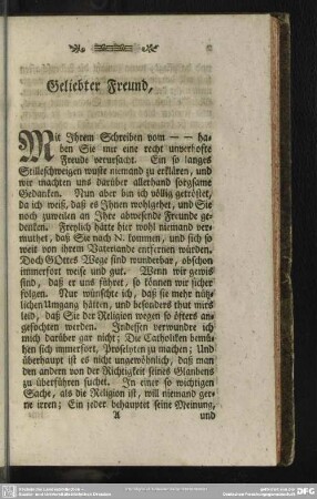 Geliebter Freund