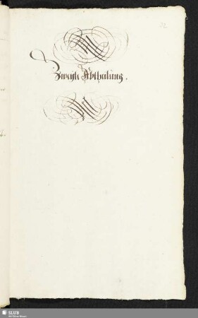 [Personal-Etat des ChurFürstl. Sächß. Hofes.] Zweite Abtheilung.