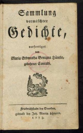 Sammlung vermischter Gedichte