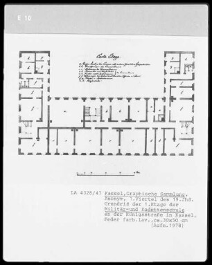Kassel & Kriegsschule (Militär- und Kadettenschule) & Königsstraße & 1. Etage
