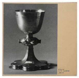 Nr. 1 Kelch, versilbert, deutsch um 1900 (Werkbundkiste Der Becher, Bildtafel)