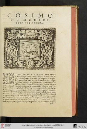Cosimo de'Medici Dvca di Fiorenza
