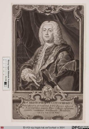 Bildnis Johann Christoph Gottsched