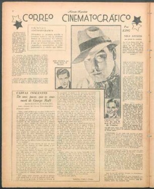 De una joven que se enamoró de George Raft : Cartas inocentes