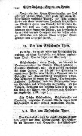 XII. Vor dem Rosenthaler Thore