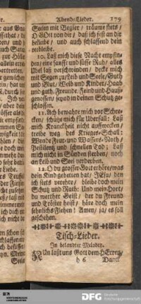 Tisch-Lieder