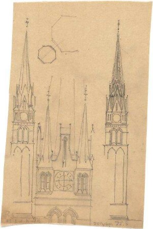 Schmidt, Heinrich von; München; St. Maximilian - Türme (Ansichten)