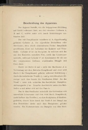 Beschreibung des Apparates.