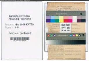 Entnazifizierung Ferdinand Schroers , geb. 05.03.1883 (Geschaeftsfuehrer)