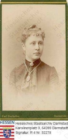 Scheuermann, Emilie geb. v. Grolman (* 1867) / Porträt, Brustbild