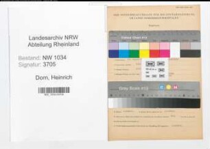 Entnazifizierung Heinrich Dorn , geb. 11.08.1897 (Oberst)