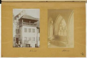 Dominikanerinnenkloster Unterlinden, Colmar: Ansicht, Innenansicht (aus: Skizzen- und Fotoalbum 16)