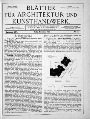 No 11, November 1913