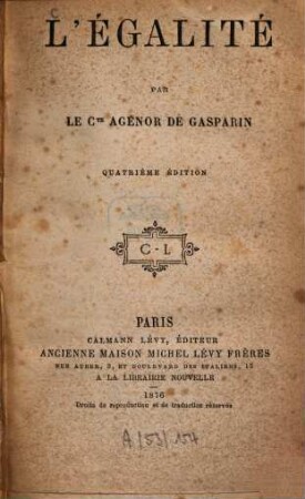 L'égalité