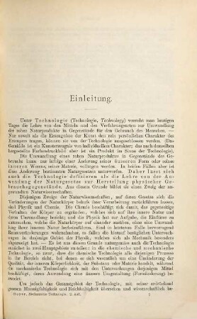 Lehrbuch der vergleichenden mechanischen Technologie, 1. Verarbeitung der Metalle und des Holzes