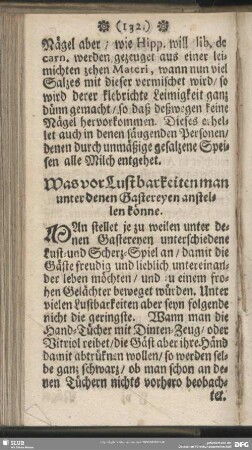 Was vor Lustbarkeiten man unter denen Gastereyen anstellen könne
